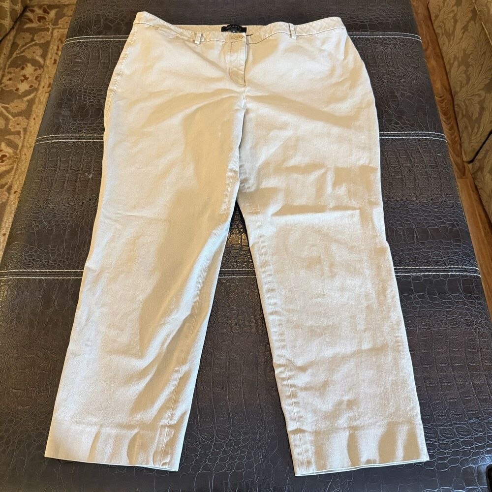 Talbots Hampshire Khaki Chino Ankle Pants Women’s  Tag Size 16